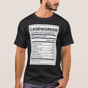 Nährwertangaben von Arbeitskräften T-Shirt