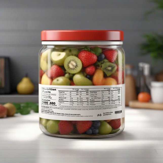 Nährwertbezogene Inhaltsstoffe - Lebensmittelkennz Wasserflaschenetikett (Von Creator hochgeladen)