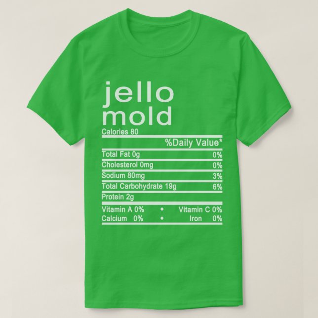 Nährwertkennzeichnung T-Shirt (Design vorne)