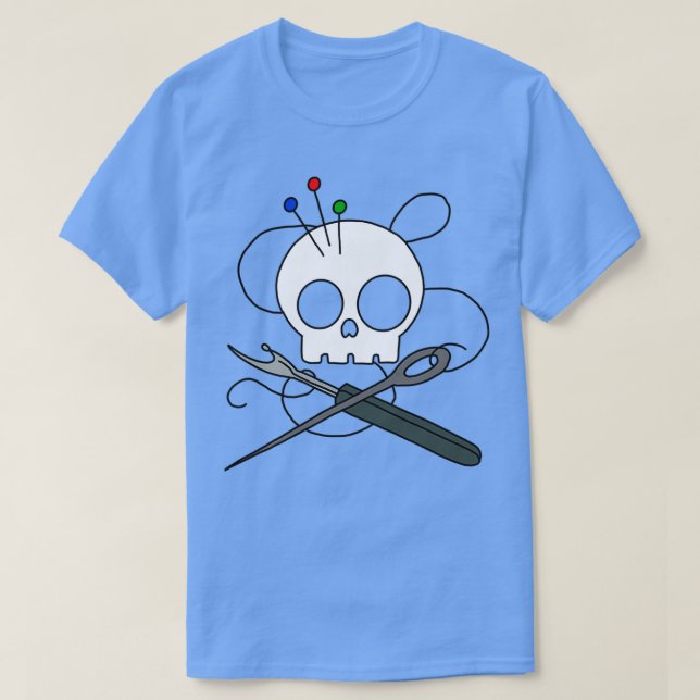 Nähschädel (2) T-Shirt (Design vorne)