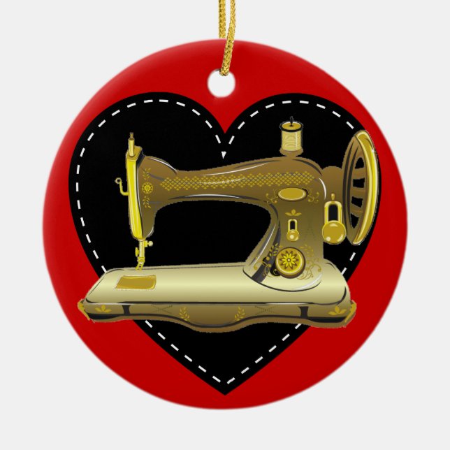 Nähschmuck - SRF Keramik Ornament (Vorne)