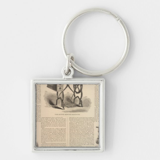 Nähten mit der Skizze des Erfinders Schlüsselanhänger (Vorne)