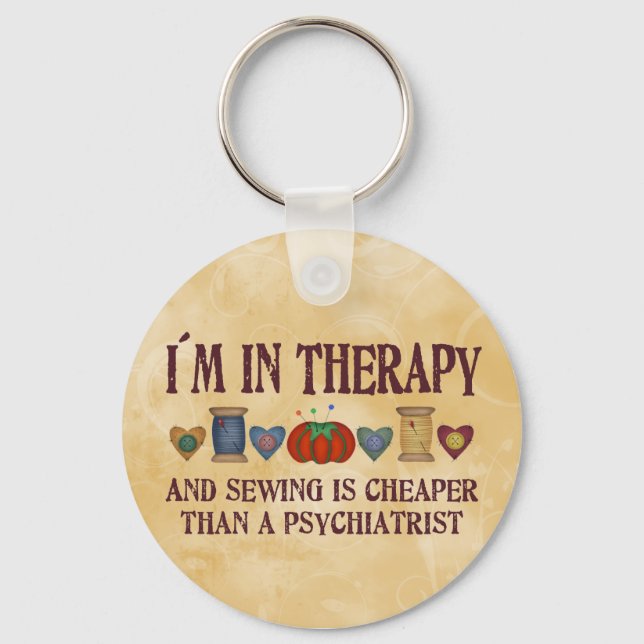 Nähtherapie Schlüsselanhänger (Vorderseite)