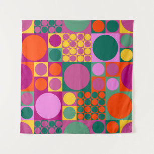Nahtlos abstraktes geometrisches Hintergrundmuster Wandteppich
