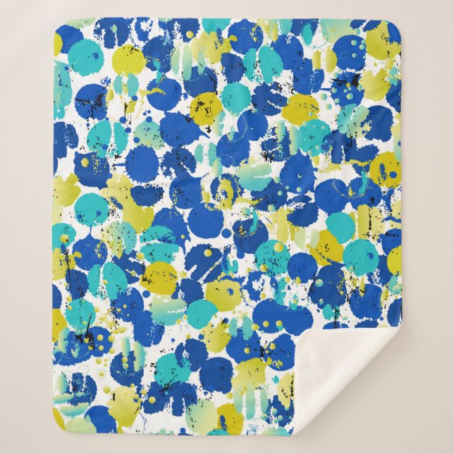 nahtlos abstraktes Hintergrundmuster mit Pracht Sherpadecke (Vorderseite)