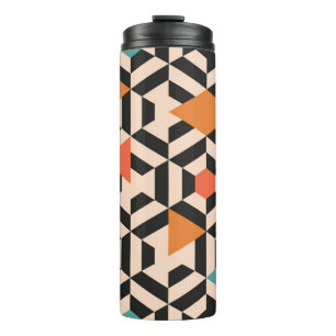 Nahtlos abstraktes Muster geometrischer Formen. Ge Thermosbecher