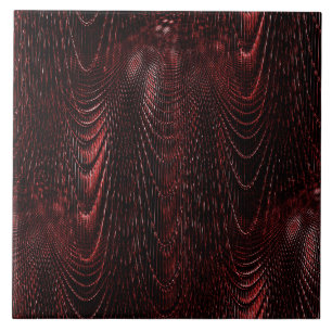 Nahtlos dekorative rote Keramik Tile Fliese