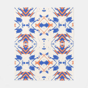 nahtlos farbiges Hipster-Muster mit geometrischer Fleecedecke
