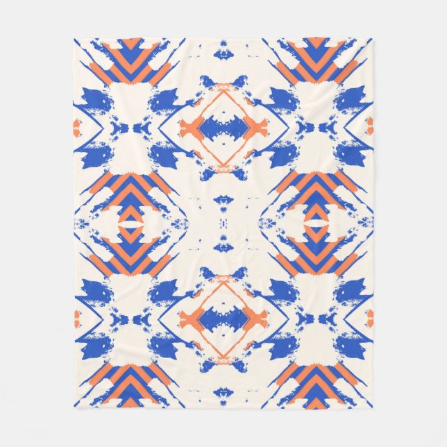  nahtlos farbiges Hipster-Muster mit geometrischer Fleecedecke (Vorderseite)