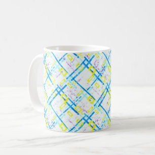 Nahtlos geometrisch helle Farben rechteckige Form Kaffeetasse