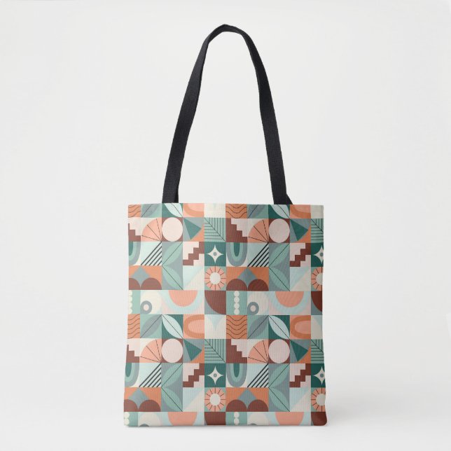 Nahtlos geometrisches, abstraktes Mosaikmuster. (Vorderseite)