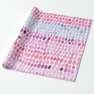 Nahtlos gestreiftes Wasserfarbmuster. Rosa und gra Geschenkpapier