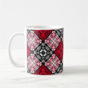 Nahtlos kariert kariertes abstraktes Quadrat geome Kaffeetasse