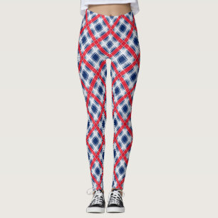 Nahtlos kariertes, kariert gesäumtes abstraktes Mu Leggings