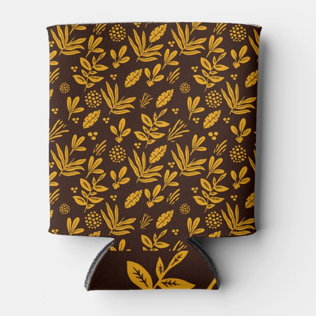 Nahtlos mit Blumen: Perfektes Textildesign Dosenkühler (Vorderseite)