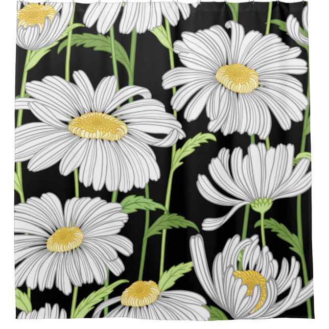 nahtlos mit den Blume im Sommer Duschvorhang (Vorderseite)