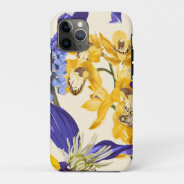 Nahtlos mit gelben violetten Blume. Case-Mate iPhone Hülle