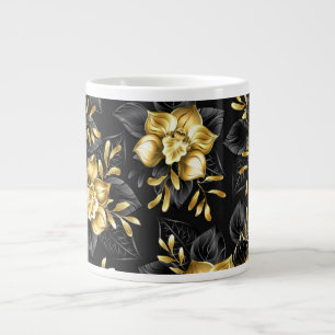 Nahtlos mit Schmuckorchideen Jumbo-Tasse
