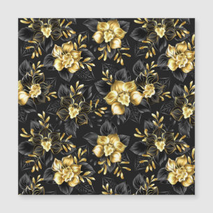 Nahtlos mit Schmuckorchideen Magnetkarte