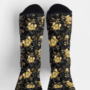 Nahtlos mit Schmuckorchideen Socken