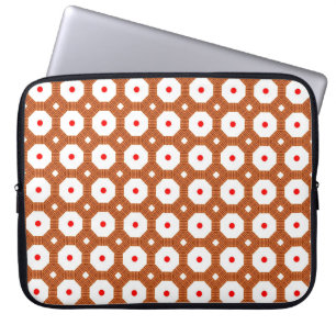 Nahtlos Traditionell marokkanisch braun, weiß und Laptopschutzhülle