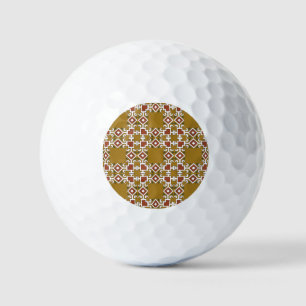 Nahtlos: Vintager Musterhintergrund Golfball