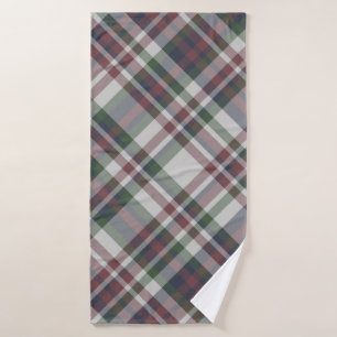 Nahtlos Vintages multicolorfarbenes Tartan-Muster. Badehandtuch