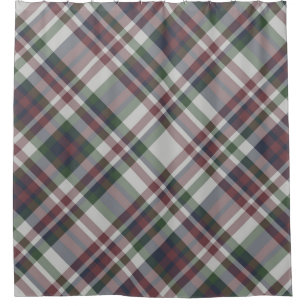 Nahtlos Vintages multicolorfarbenes Tartan-Muster. Duschvorhang