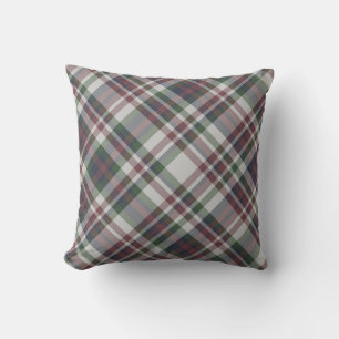 Nahtlos Vintages multicolorfarbenes Tartan-Muster. Kissen