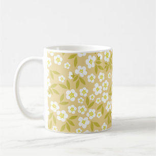Nahtlos Vintages Muster abstrakt. Niedlicher Weißa Kaffeetasse