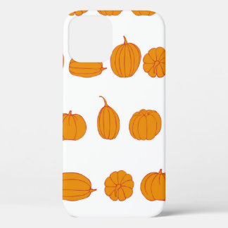 Nahtlos Vintages Muster mit Kürbis, Agar Case-Mate iPhone Hülle