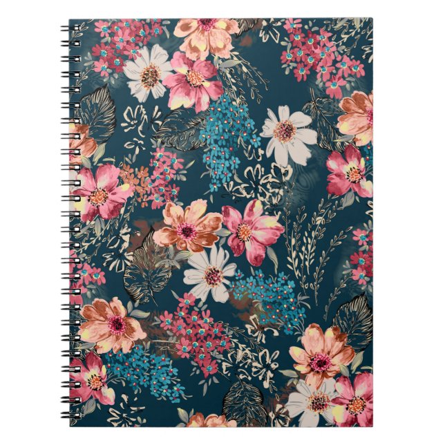 Nahtlose abstrakte Aquarellfarbe farbig tl Notizblock (Vorderseite)