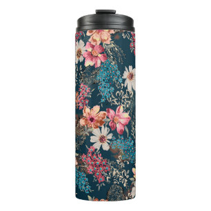 Nahtlose abstrakte Aquarellfarbe farbig tl Thermosbecher