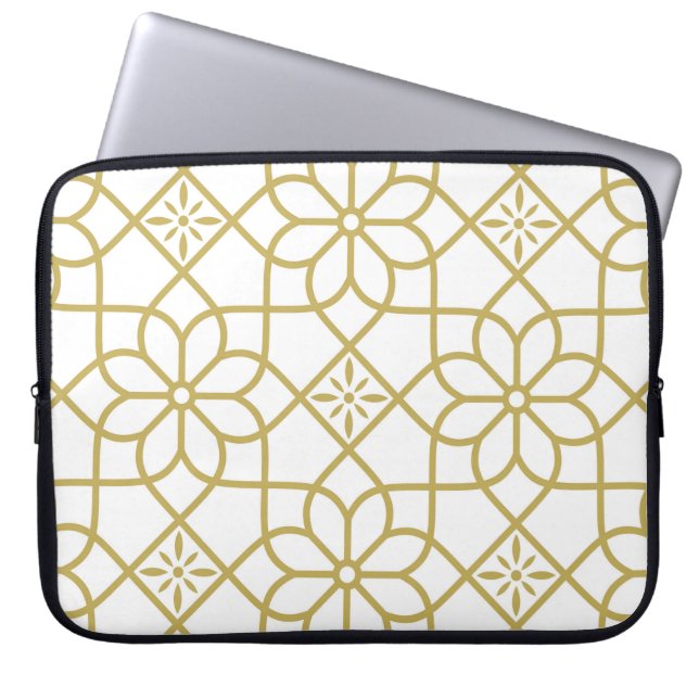 Nahtlose abstrakte Blumenmuster. Vintager Hintergr Laptopschutzhülle (Vorderseite)