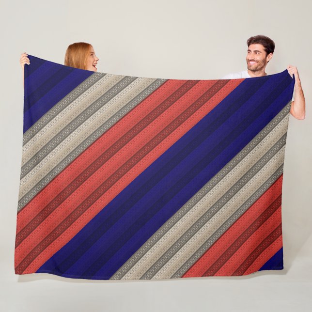 Nahtlose abstrakte Dekoration Retro Vintag Fleecedecke (Beispiel)