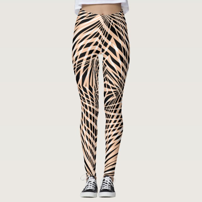 Nahtlose abstrakte Geometrie Leggings (Vorderseite)