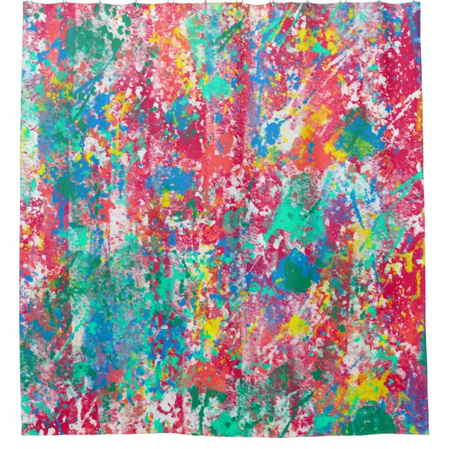 nahtlose abstrakte Illustrationsdesign Duschvorhang (Vorderseite)