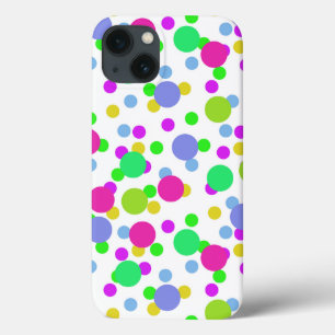Nahtlose abstrakte Kreise lustige Konfetti-Punkte Case-Mate iPhone Hülle