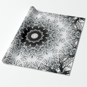 Nahtlose abstrakte Mandala Rundkreis Kaleidoscop Geschenkpapier