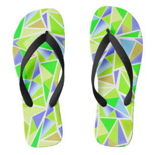 Nahtlose abstrakte, moderne geometrische Formen tr Flip Flops