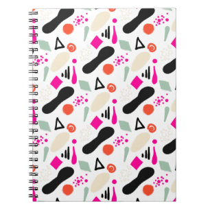 Nahtlose abstrakte, moderne Kreise machen dots geo Notizblock