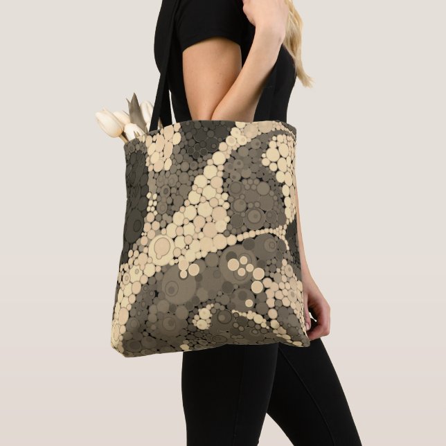 Nahtlose abstrakte Pointillismus Punkte Kreise bra (Von Nahem)