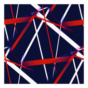 Nahtlose Abstrakte Rot- und Weißstreifen auf einem Fotodruck