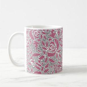 Nahtlose abstrakte Spitze romantischer Retro-Vinta Kaffeetasse