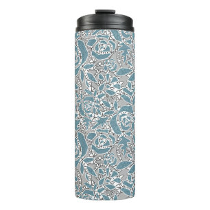 Nahtlose abstrakte Spitze romantischer Retro-Vinta Thermosbecher