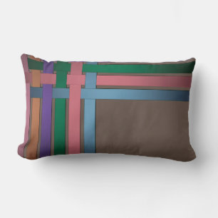 Nahtlose abstrakte Streifen, Streifen, Seidensatin Lendenkissen