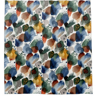 nahtlose Abstraktionskreise Duschvorhang