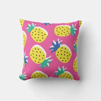 Nahtlose Ananas Frucht verrückte Farben Muster. C Kissen