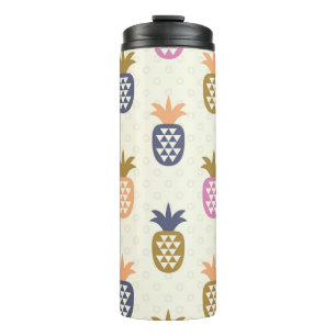 Nahtlose Ananas Vintage-Musterdesign Thermosbecher