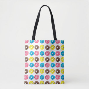 Nahtlose Aquarellmuster mit kleinen Donuts